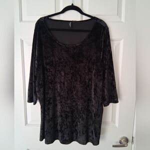 Cynthia Rowley Black Velvet Tunic